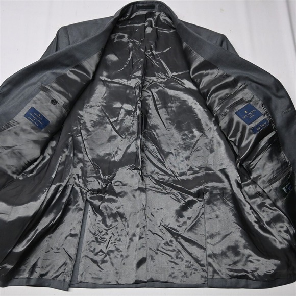 Dielmar Private 48R Gray Dormeuil Amadeus 365 Wool Mens Suit Jacket Sport Coat - Picture 6 of 12